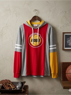 Mitchell & Ness Houston Rockets Hoodie L NWT
